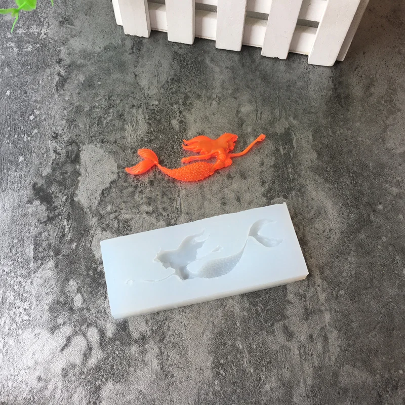 3D Силиконовая Русалка форма для кухни инструменты выпечки тортов принадлежности