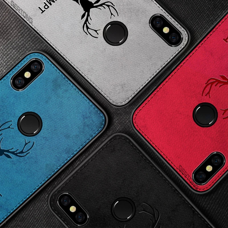 Deer Cloth Texture Phone Case For Xiaomi Redmi Note 5 6 Pro 6A 5A Plus Mi 8 A2 Lite A1 Max 3 Mi8 Mi6X Mi5X Pocophone F1 Cover | Мобильные