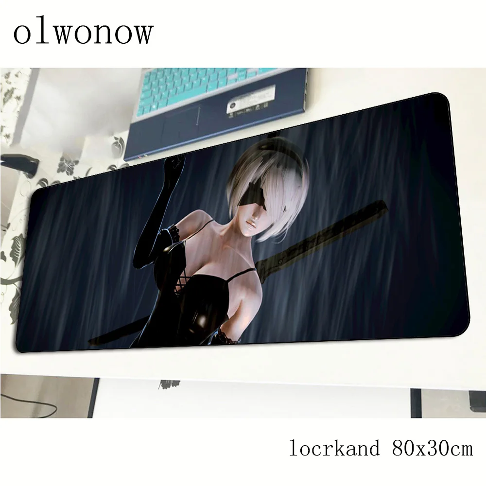 Nier automata коврик для мыши 80x30 см игровой большой геймер рождественские подарки