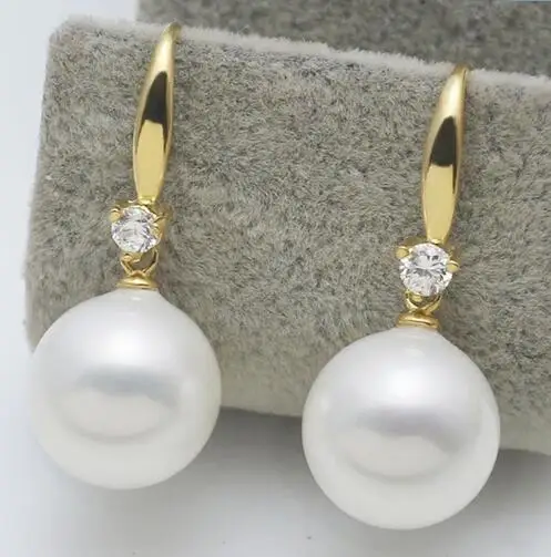 AAA наньяна их мать устрицы раковины ЮЖНОГО МОРЯ висящие серьги для женщин из