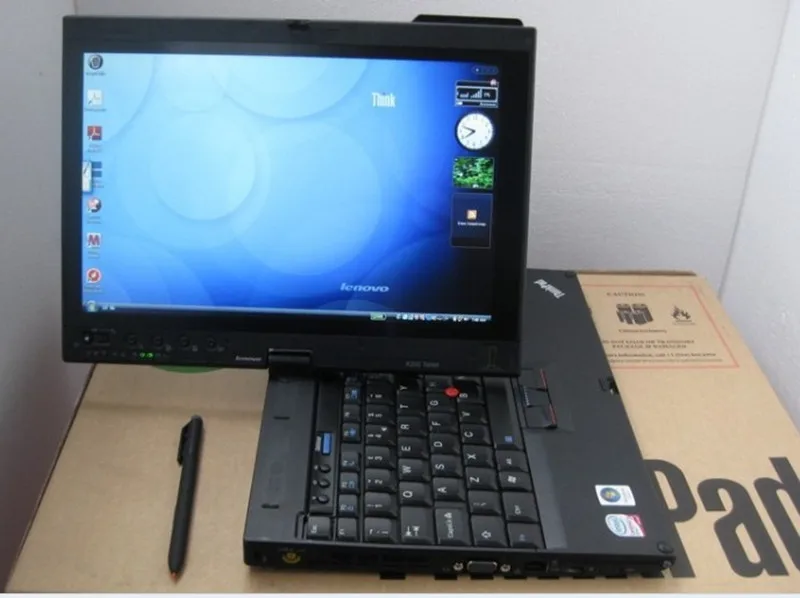 Автомобильный диагностический компьютер Thinkpad x200t ПК сенсорный экран Ram 4g б/у