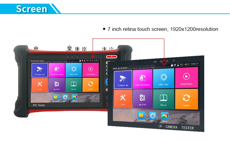 Умный тестер безопасности X7 Basic + AHD/CVI/TVI 12 в пост. Тока POE 48 В IP обнаружение