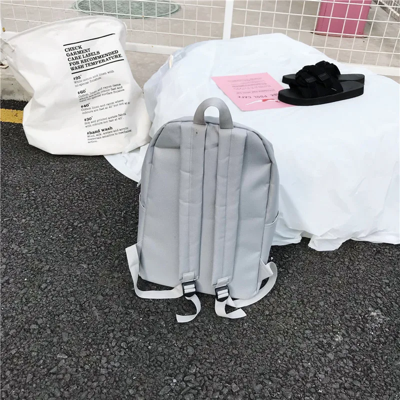 Школьный рюкзак для девочек-подростков Mochila Feminina, Большой Студенческий рюкзак, женская школьная сумка, серый Рюкзак, лето
