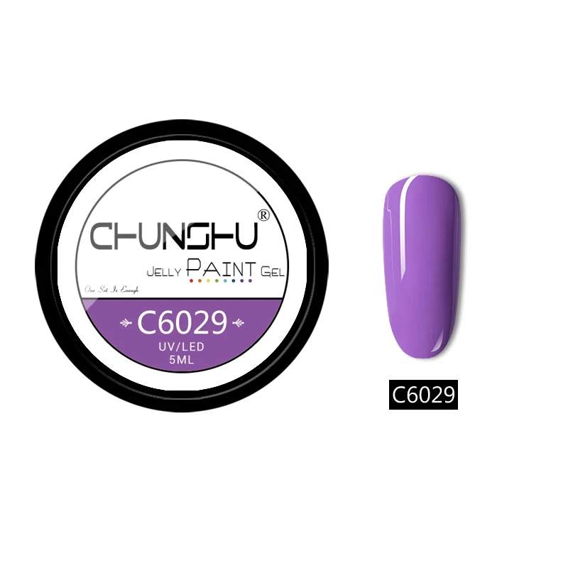C6029 CHUNSHU 66 цветов УФ-гель для ногтей Желейный Цветной Гель-лак для рисования 5 мл впитывающий лак для ногтей гель для ногтей Дизайн ногтей маникюр DIY - Цвет: C6029