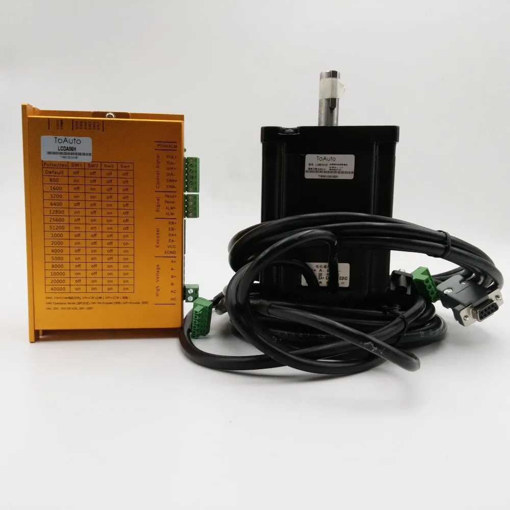 Комплект шагового привода двигателя с замкнутым циклом DSP 20 70VAC/30 ~ 100VDC 2PH 6A 8.5NM NEMA34