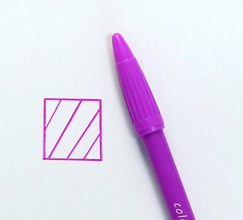 Purple 1 шт.(36 цветов) акварельные кисти маркеры для детей художественные школьные FineLiner принадлежности для рисования - Цвет: Purple