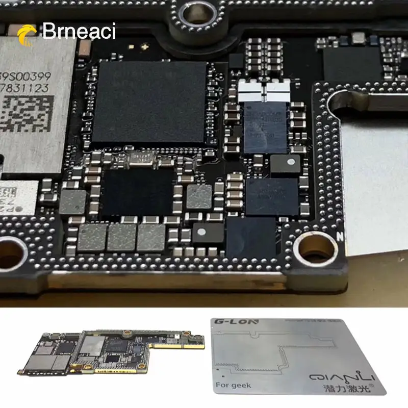 Brneaci for iPhoneX Module Positioning Stencil Square hole under the Microscope BGA tools Инструменты