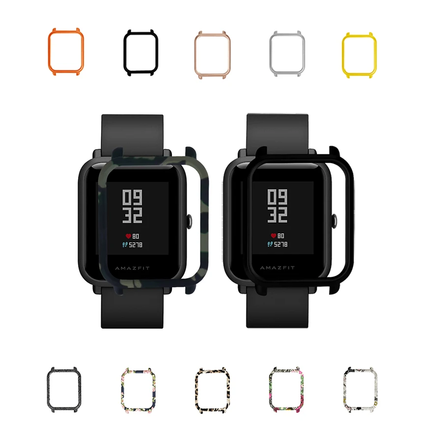 Цветной защитный чехол с рамкой из поликарбоната для смарт часов Xiaomi Amazfit Bip BIT Lite
