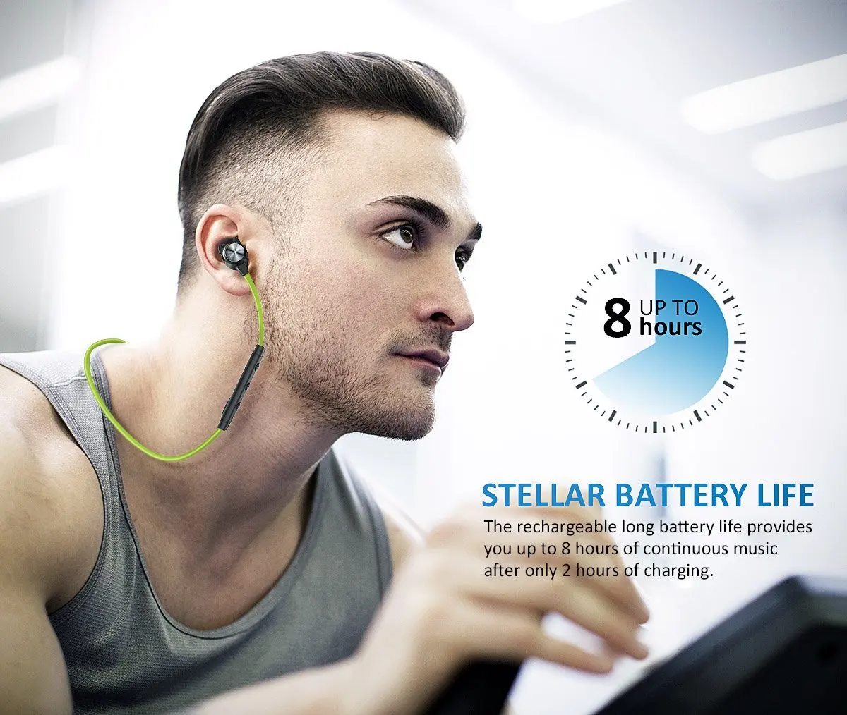 HTOCINQ Wireless Headphones Earbuds Lightweight Sweatproof Stereo Earphones Noise Canceling | Электроника