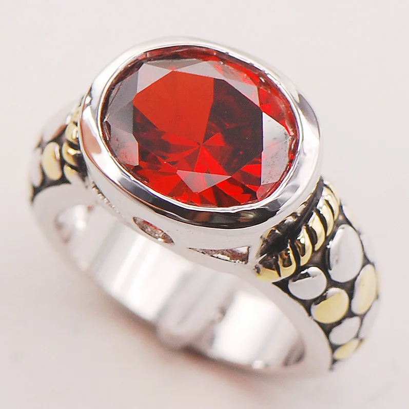 

Женское серебряное кольцо с гранатом, модель F730, размер 6, 7, 8, 9, 10