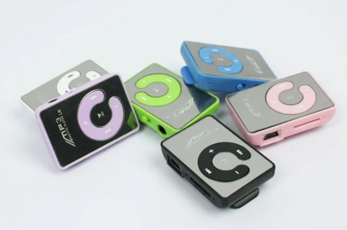 Зеркальный портативный mp3-плеер мини MP3-плеер с зажимом спортивный walkman