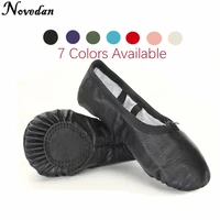 professional ballet slippers split sole genuine leather soft ballet dance shoes for girls child and women dance sneakers