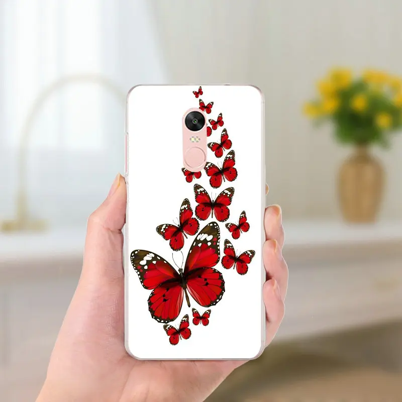 Красивая Бабочка Фея для Xiaomi Redmi Mi Note 4X2 3 S 4A 5 6 5S 5X 5A 6X Pro Plus Мягкий ТПУ силиконовый