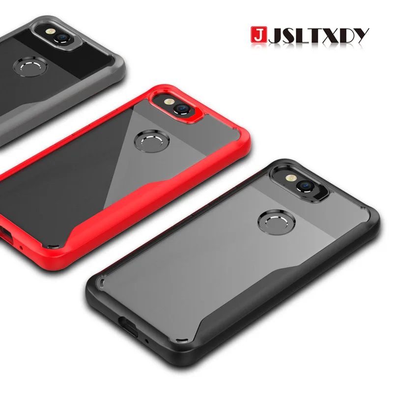 Для google pixel 2 xl чехол роскошные прозрачный PC + TPU Защитный для телефон оболочки