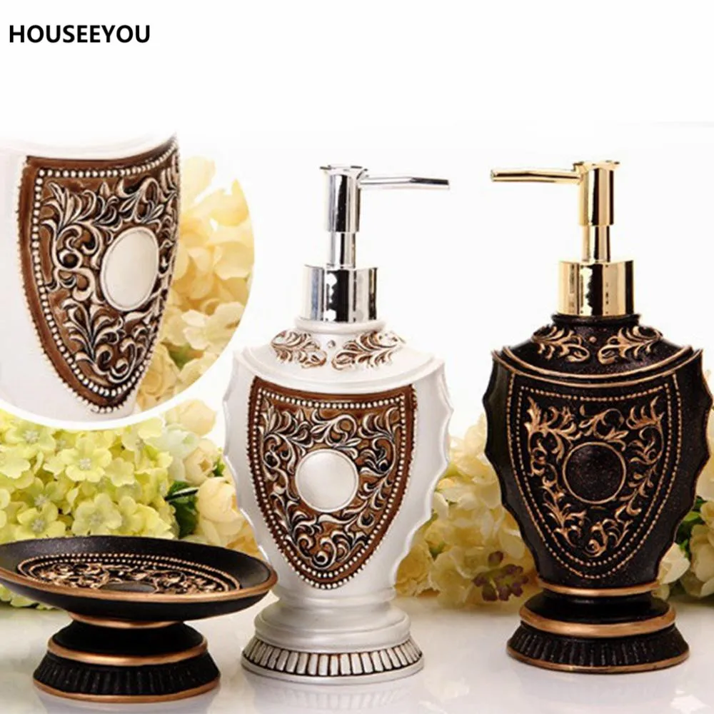 Европейский Королевский набор аксессуаров для ванной комнаты диспенсер лосьона