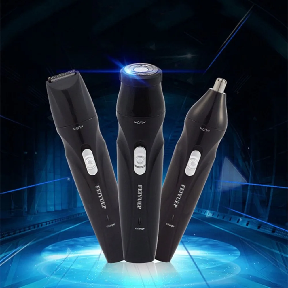 3-в-1 многофункциональная электрическая бритва для бороды USB перезаряжаемая