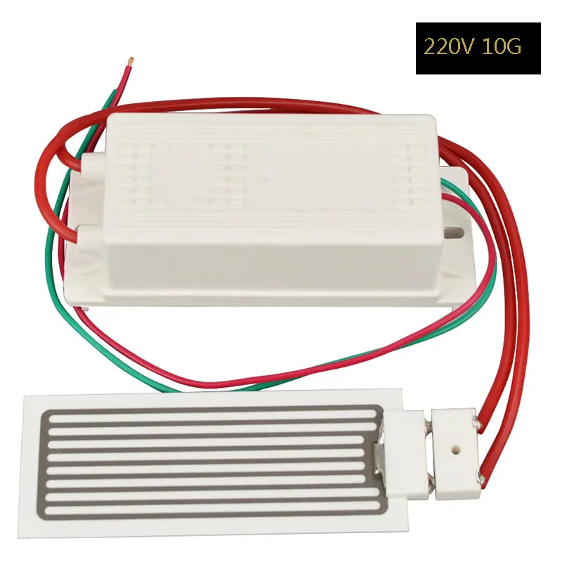 AC220V 10g высокопроизводительный генератор озона с керамической пластиной воздухоочиститель стерилизовать