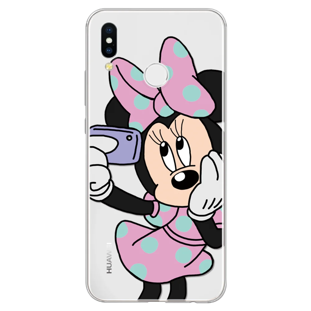 Мультяшная мышь для huawei P8 P9 P10 P20 P30 Pro mate 20 Lite P Smart Y6 Pro Y9 Nova 3i Nexus 6p TPU чехол для Honor 10i 7A 8X