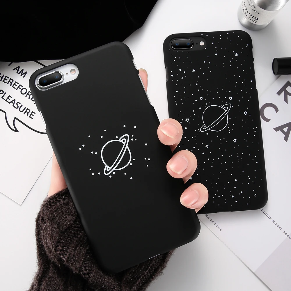 Мультфильм планеты Луны Защита от солнца Звезды Чехол для iPhone 7 6 S плюс Телефонные