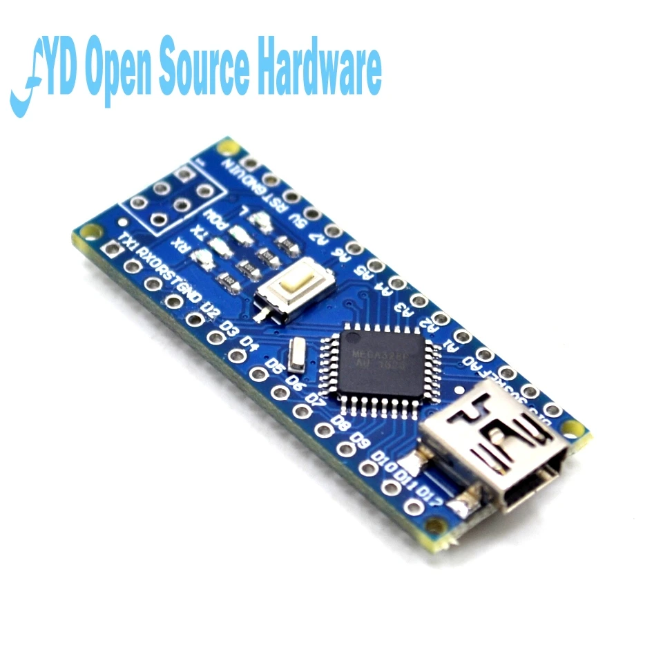 2 шт Nano 3,0 контроллер совместимый для arduino nano CH340 USB драйвер без кабеля