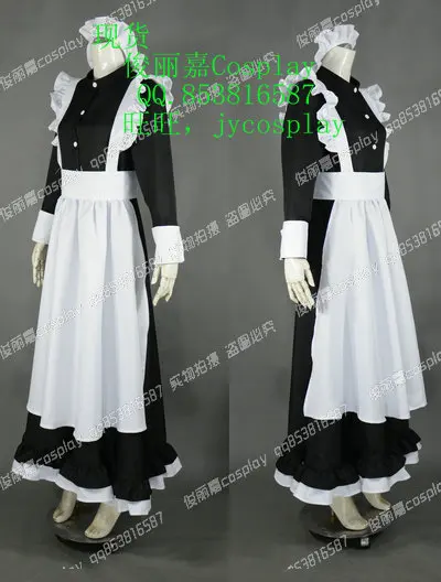 Black Lagoon Roberta Rosarita Cisneros Maid Dress Cosplay Costume J001 | Тематическая одежда и униформа