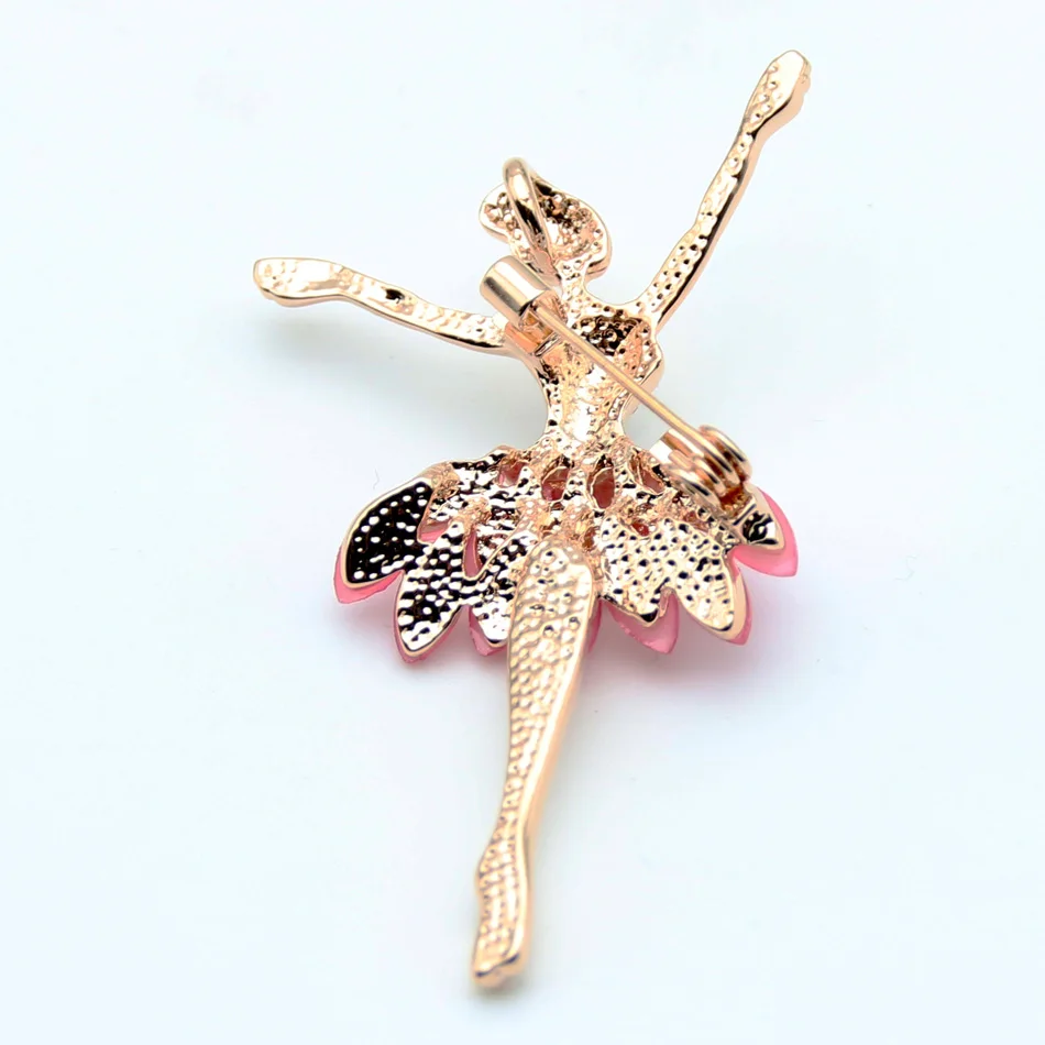 Модная женская брошь в виде танцовщицы стразы из смолы золотого цвета|brooch pins|fashion