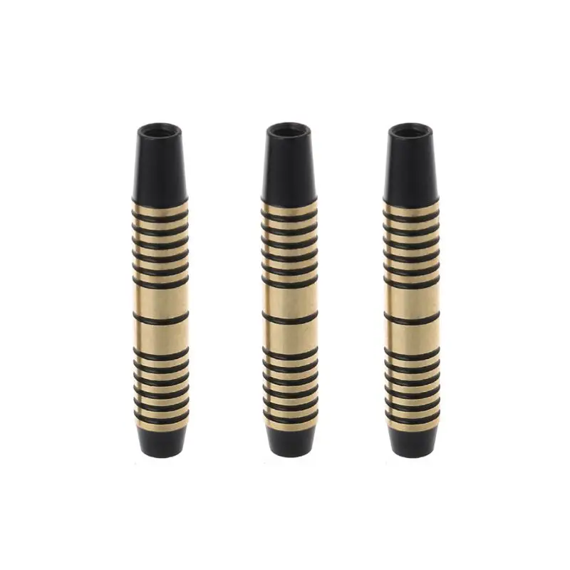 

3pcs Black Copper Dart Barrels For Soft/Steel Tip Dart 49mm 16g With 2BA Thread