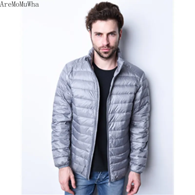 Куртка AreMoMuWha легкая для мужчин короткий тонкий ультратонкий пуховик молодежи
