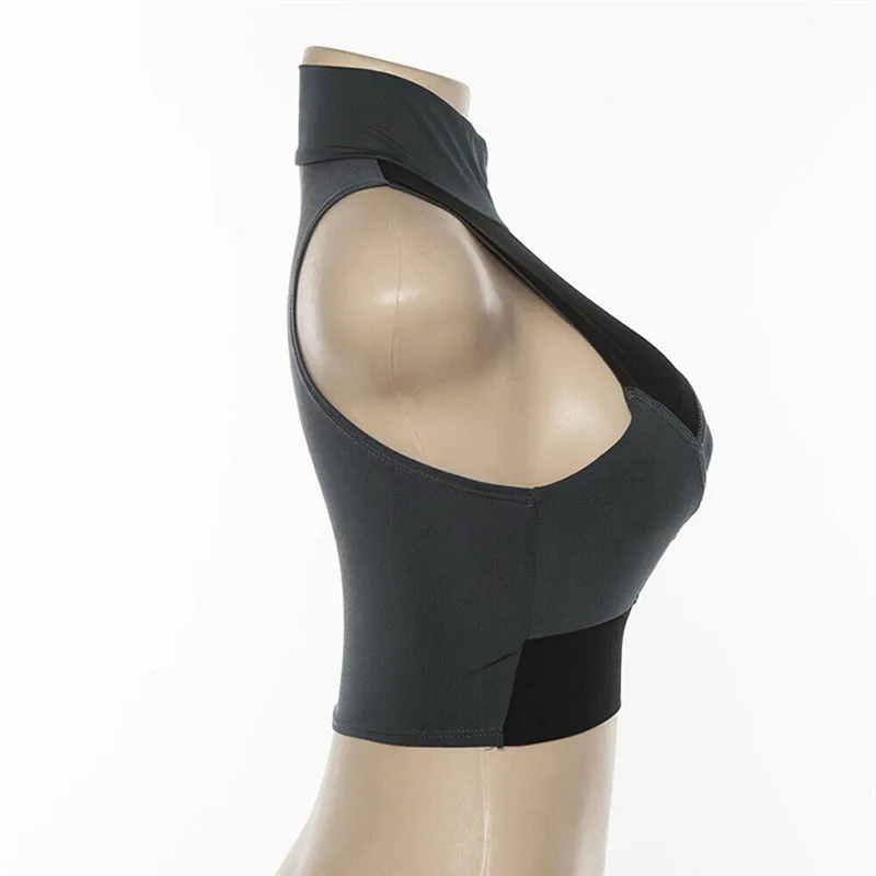 Женский сексуальный жилет без рукавов летние Клубные праздничные укороченные