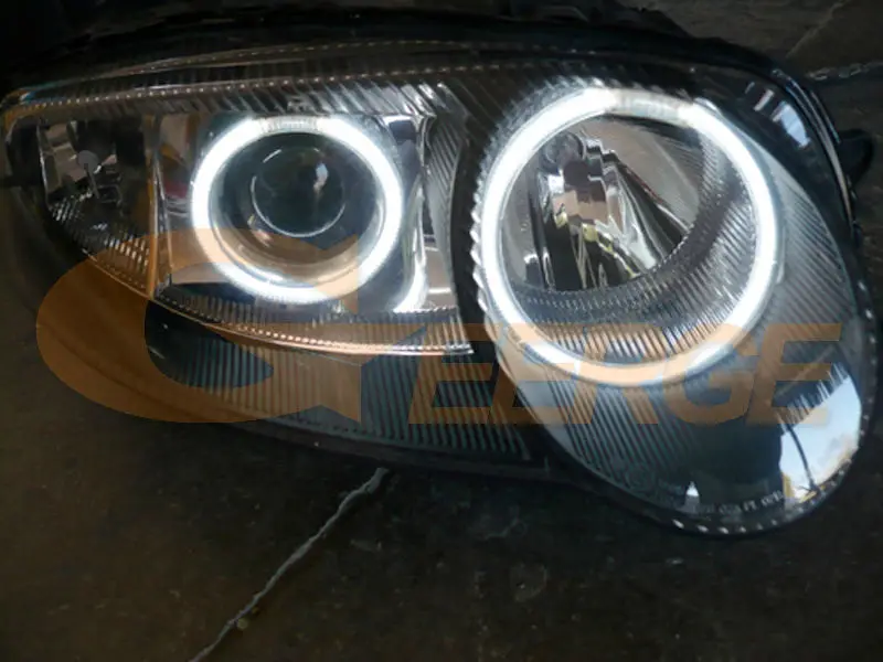 Для Alfa Romeo 147 2000 2001 2002 2003 2004 ксенон отличное ультра-яркая подсветка с холодным катодом(CCFL) Ангельские глазки комплект Halo Кольцо