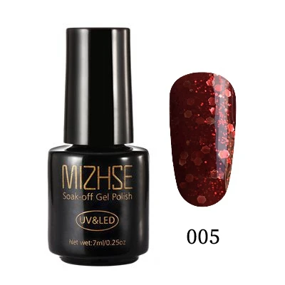 HZ005 MIZHSE голографический Гель-лак 102 цвет Светодиодный УФ-гель Платиновые блестки художественный Гель-лак для ногтей блестящая Лазерная блестка серебро золото бриллиант - Цвет: HZ005