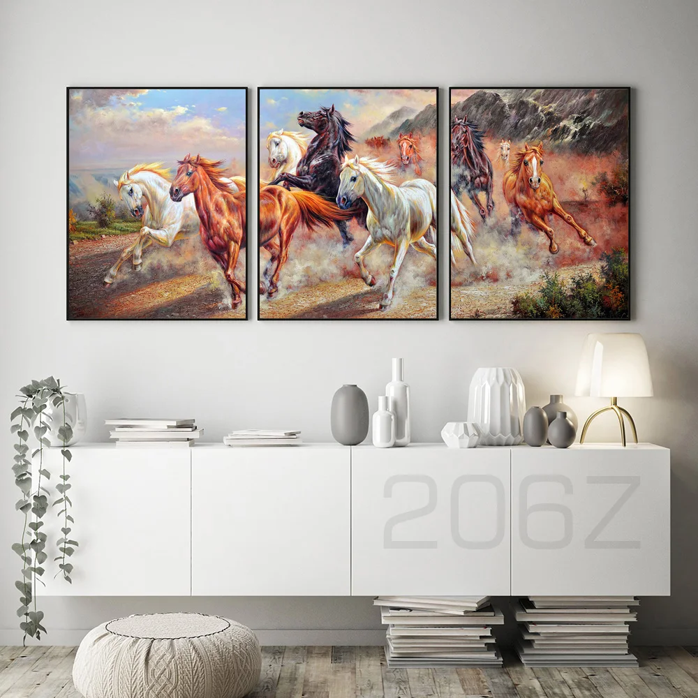 

Horse Gallop Oil Painting Canvas Art Wall Art Canvas Painting Posters And Prints Wall Pictures For Living Room Decor Unframed