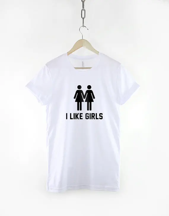Лесбийская Футболка мне нравятся девушки Tomboy гей Pride Girls Shirt C059|pride gay| |