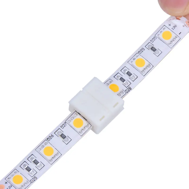 10 шт. 2 контактный разъем для SMD 5050 10 мм одноканальный Цвет IP65 Водонепроницаемый Светодиодные Ленты для ленты светильник стыковое соединение проводов