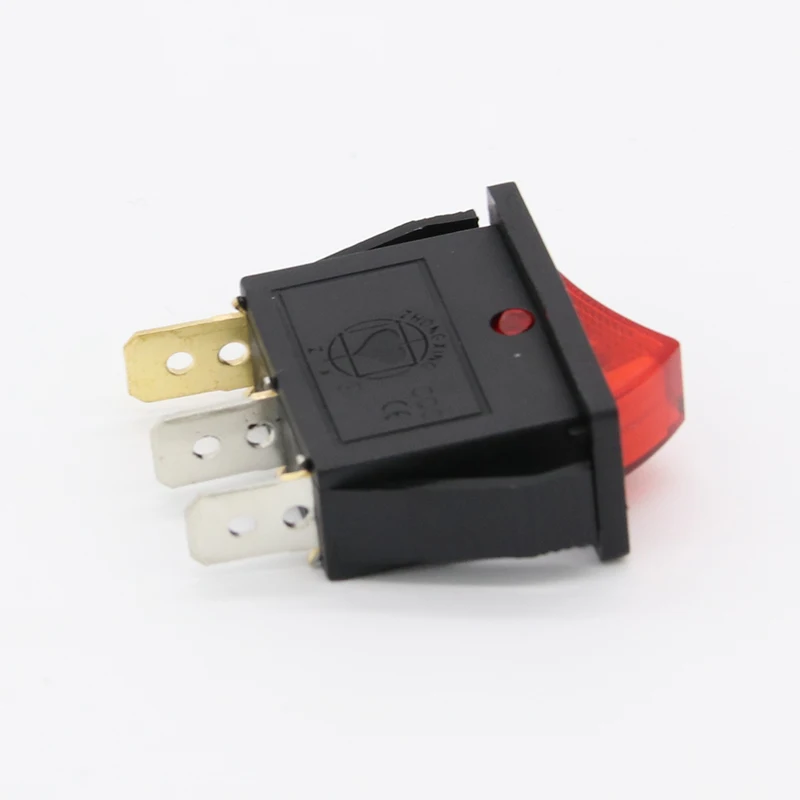 5 шт./лот красный светодиод 3PIN SPST вкл./ВЫКЛ. G132 кулисный переключатель для лодки