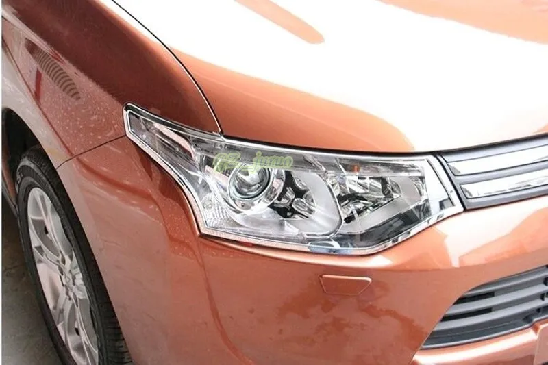 Подходит для mitsubishi outlander 2016 2017 АБС хромированная Защитная панель переднего