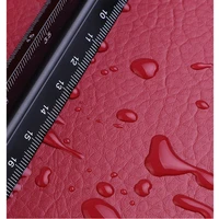 100x135cm 24 colors lychee pu leather fabric by meter synthetic faux leather fabric for sewing diy bag sofa furniture material