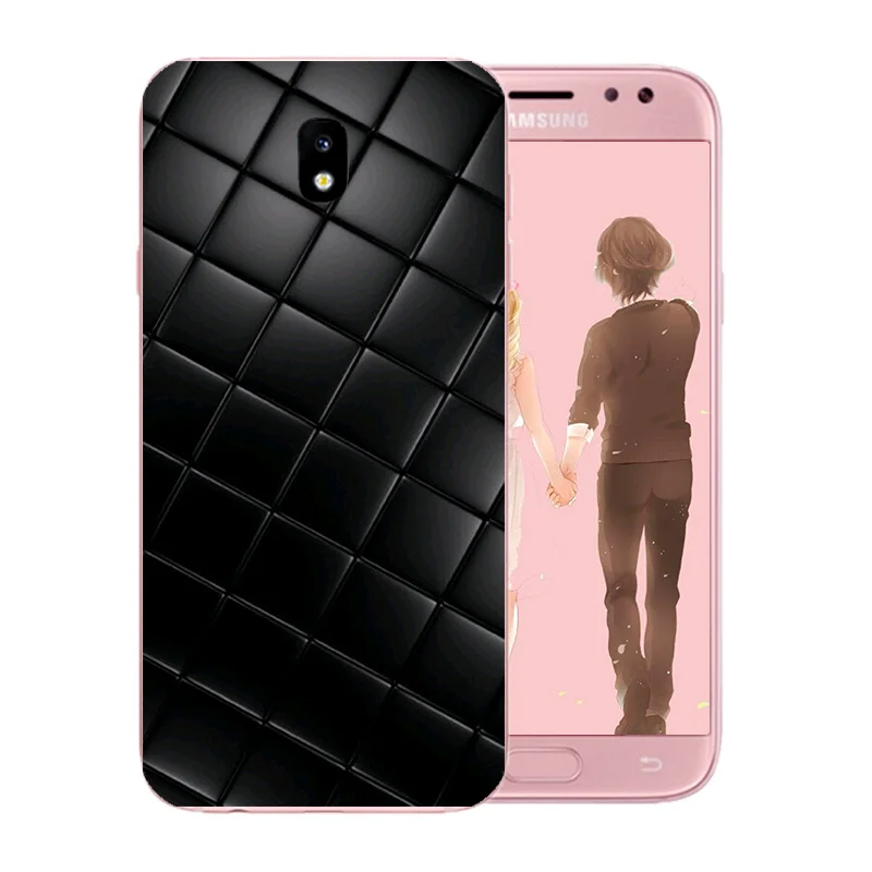 Для Galaxy J7 2017 чехол для телефона из мягкого ТПУ с красочным рисунком Fundas EU J730 J730F/DS