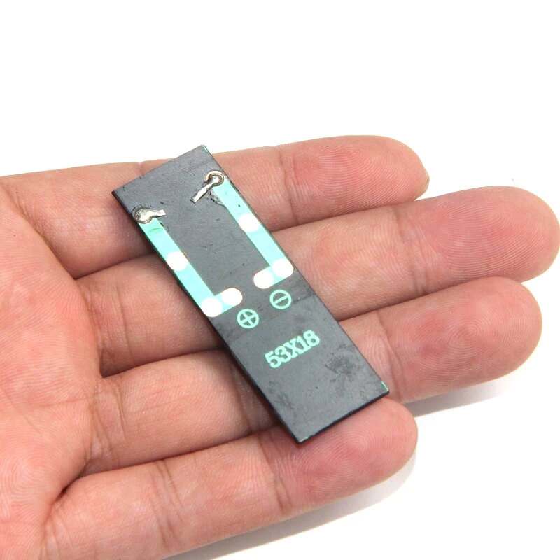 BUHESHUI Epoxy Polycrystalline Solar Cells Module Mini Panel 0.5V 100mA DIY Toy Battery charger 53*18MM 100PCS | Электроника