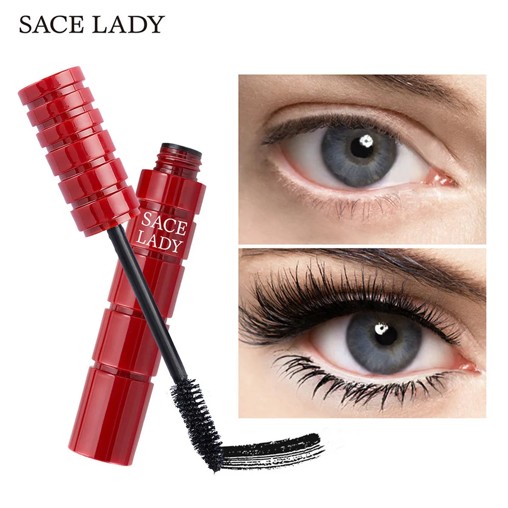 4D Тушь для ресниц из шелкового волокна Водостойкая Rimel 3d тушь наращивания Черная