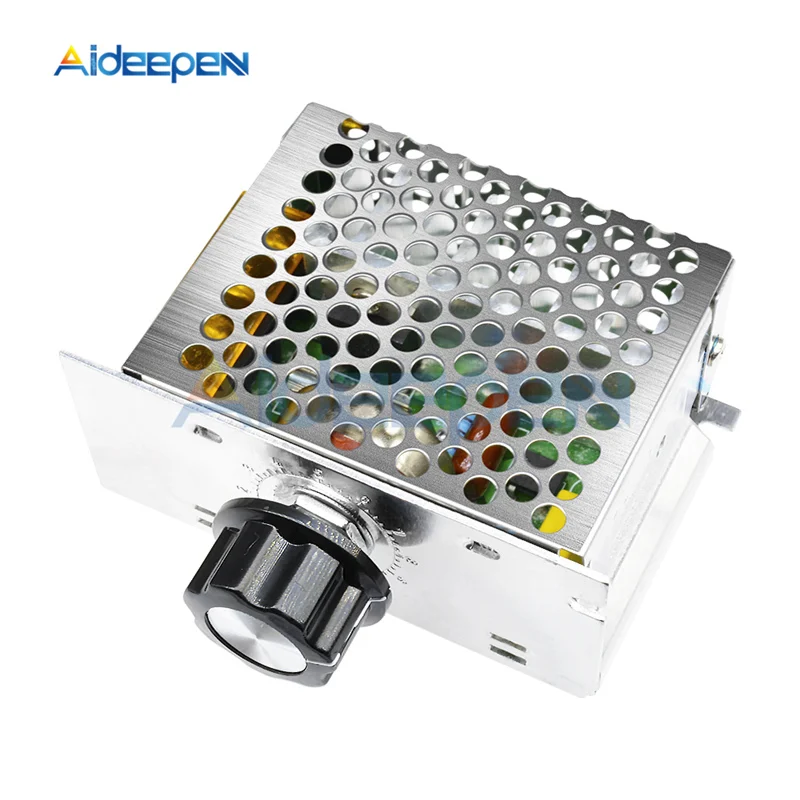 AC 220V 4000W SCR регулятор скорости электродвигателя напряжения диммер электронный