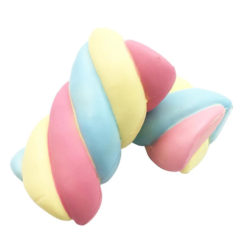 Kawaii jumbo squishy unicorn сжимаемых игрушек медленно поднимающийся Единорог Мягкий пакет антистресс подарок - Цвет: marshmallow-colorful