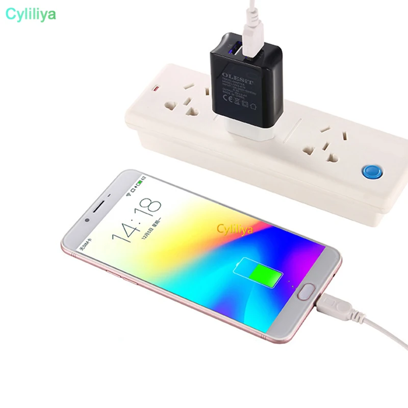 60pcs3.4A двойной USB 2 порта настенное зарядное устройство домашний дорожный адаптер