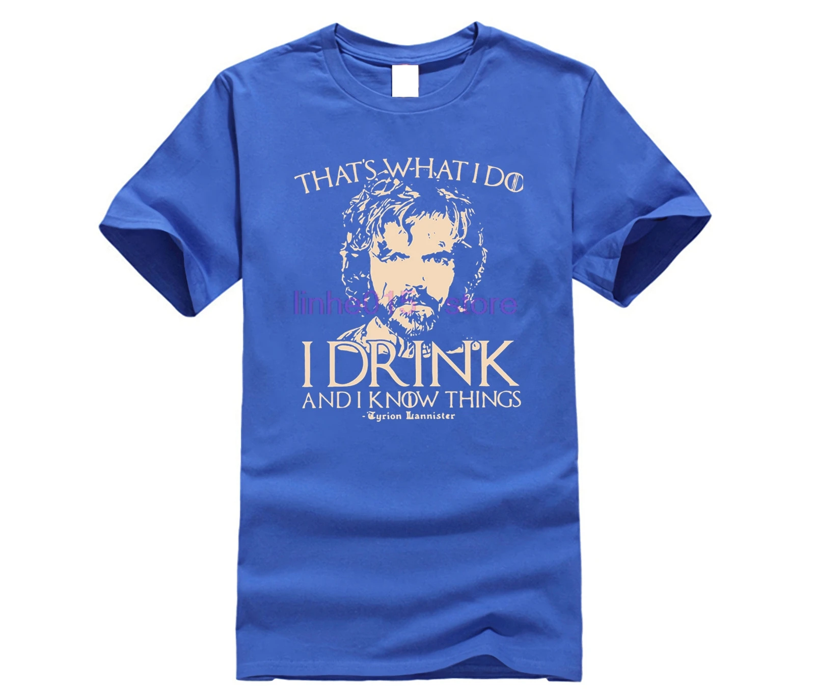 Игра престолов футболка я пью и знаю вещи футболки Tyrion Lannister для мужчин Топы