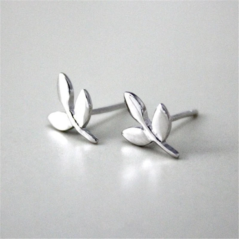 Модные серьги в форме листьев растений ювелирные изделия уникальные милые