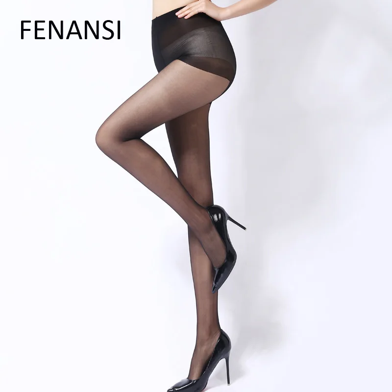FENNASI Нейлоновые женские блестящие колготки модные сексуальные бесшовные