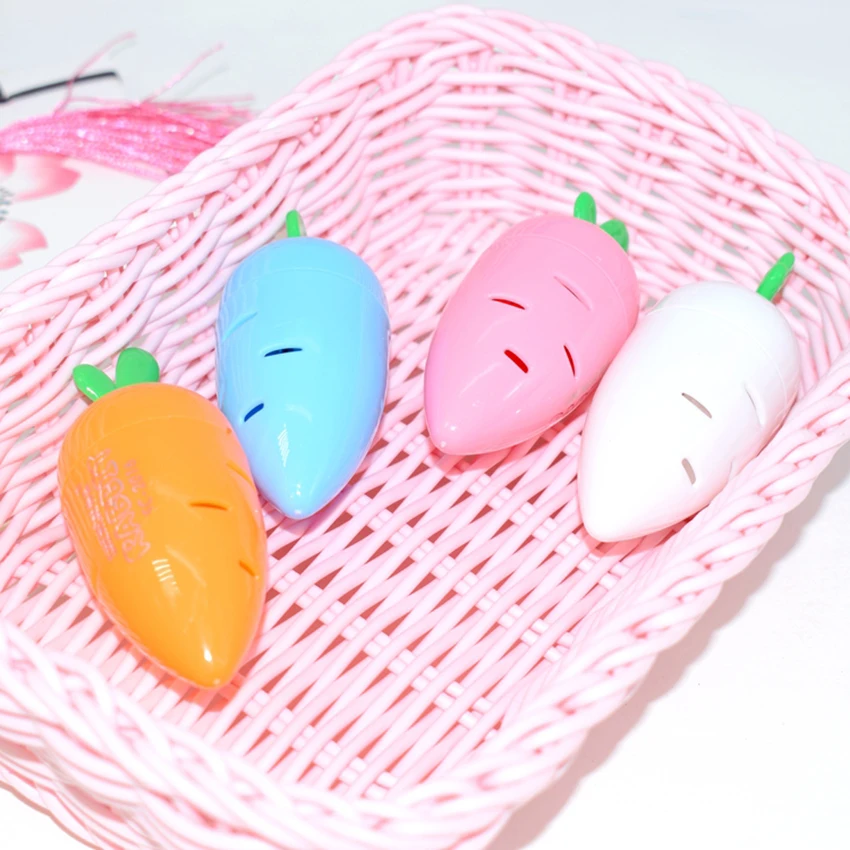 

Carrot Shape Pencil Sharpener Students Stationery School Supplies Portable Manual Pen Sharpener Pencil Cutter Kids Rewards