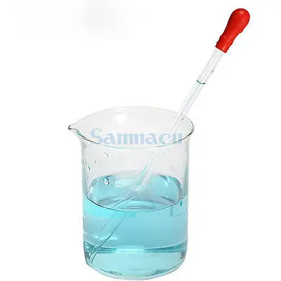 Lot5 10-15cm Durable Glass Transfer Pipette Dropper With Rubber Bulb Cap Lab | Канцтовары для офиса и дома