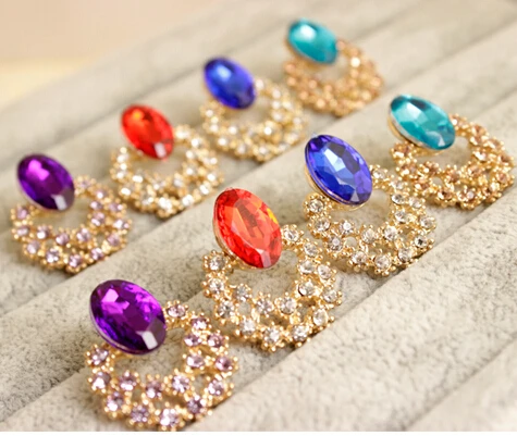 Акция корейские изысканные великолепные модные 3 вида цветов серьги-гвоздики с