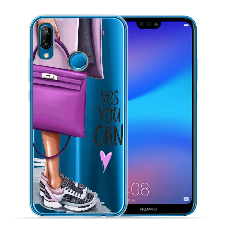 Чехол для Huawei P30 Lite Модный женский и мужской чехол Pro P20 P8Lite P9Lite 2017 P Smart Capa мягкий